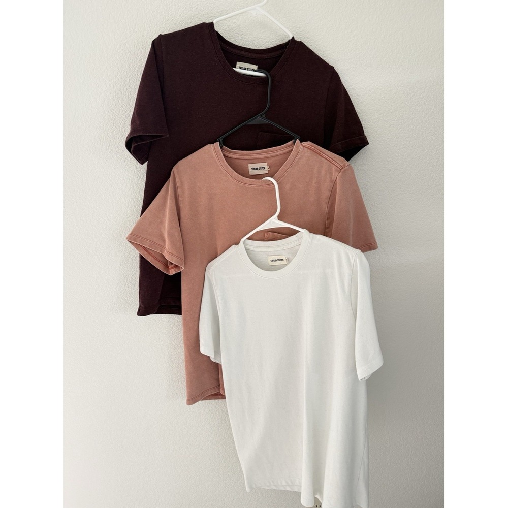 Taylor Stitch S/S T Shirt Bundle Sz 40 Multicolor FLAWS READ